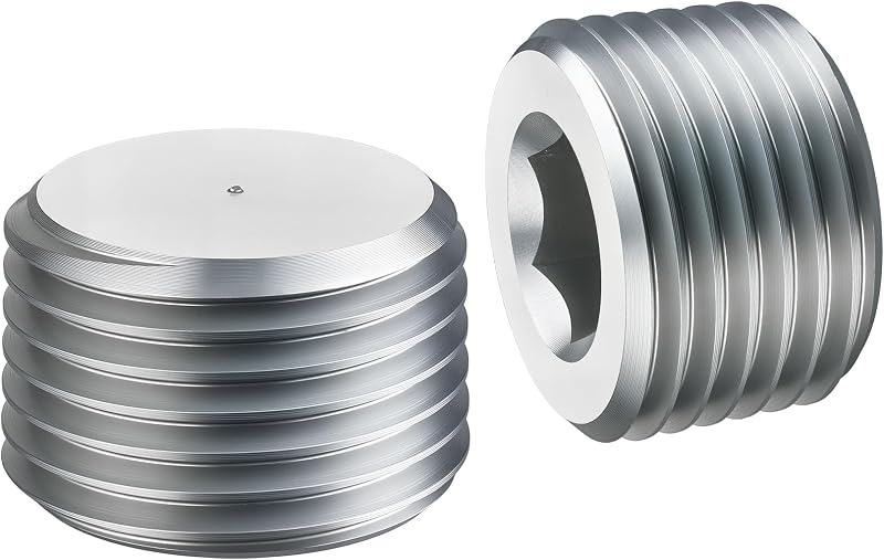 Tampão de alumínio EVIL ENERGY com sextavado interno 1/2-14 NPT – Pacote com 2