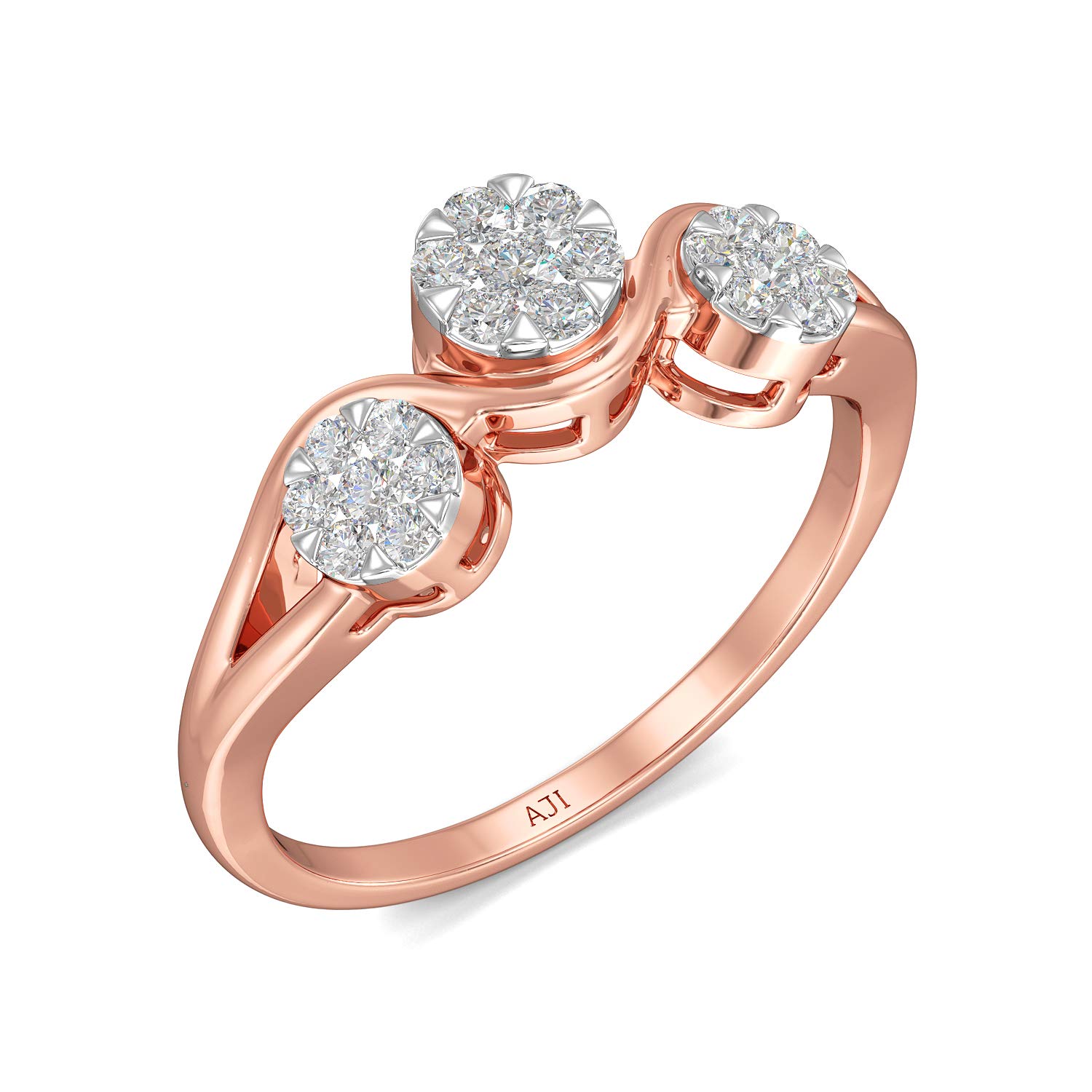 Joyalukkas 18k (750) Gold and Diamond Ring for Girls