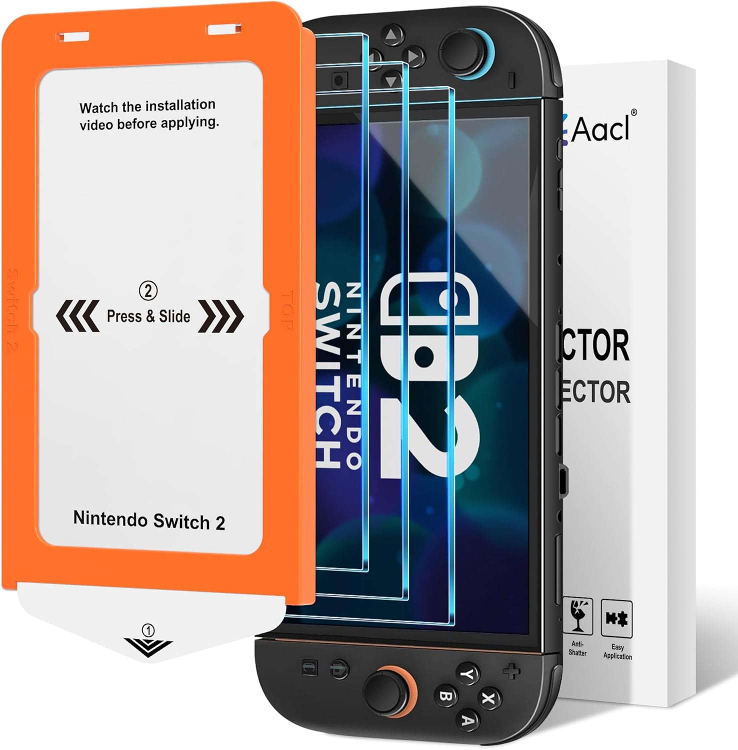 AACL 3 Pack for Nintendo Switch 2 2025 Screen Protector