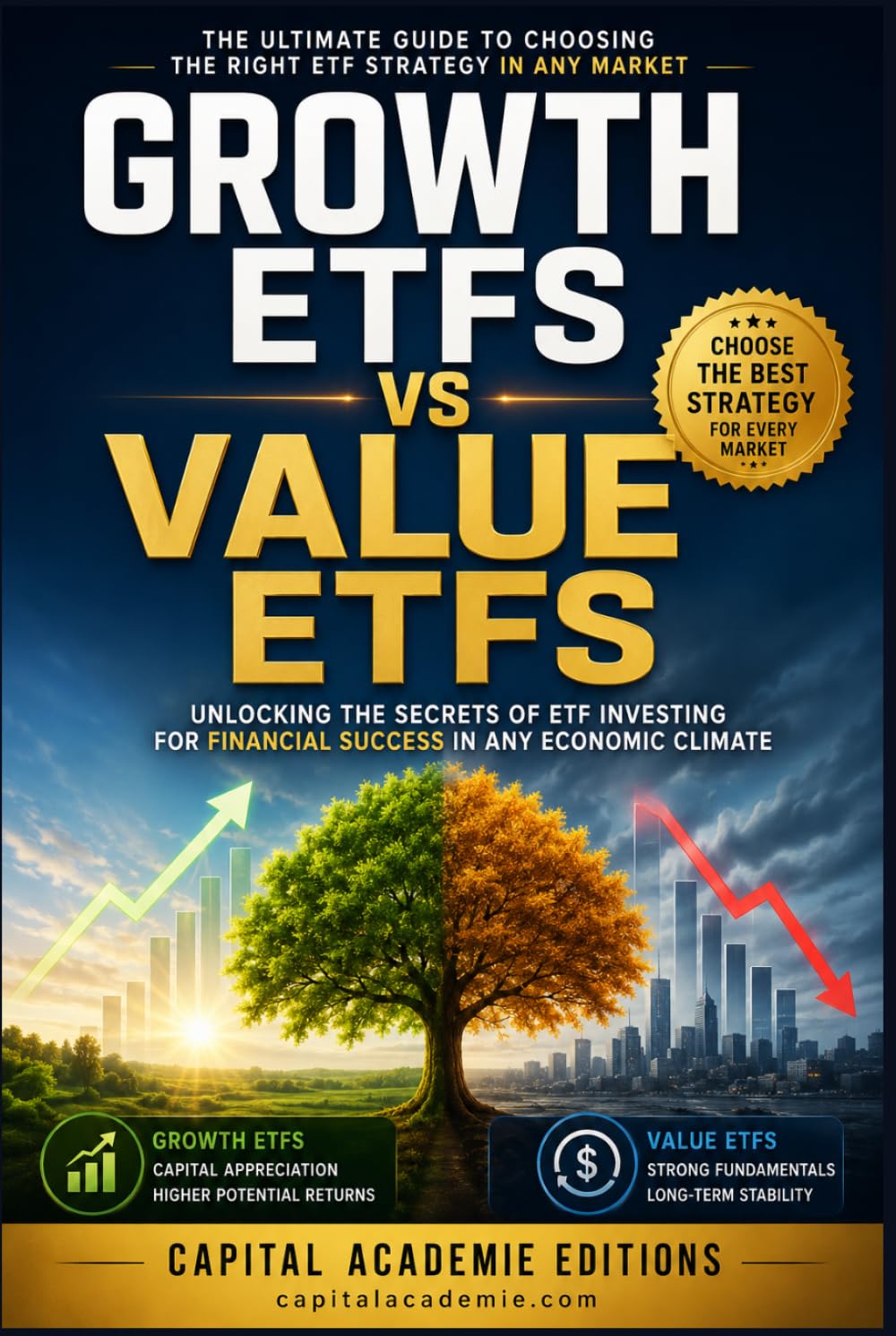 Growth ETFs vs Value ETFs: Choose the Best Strategy for Every Market: A Practical Guide to Building Long-Term Wealth Through Smart ETF Investing, ... Passive Income, and Financial Freedom)