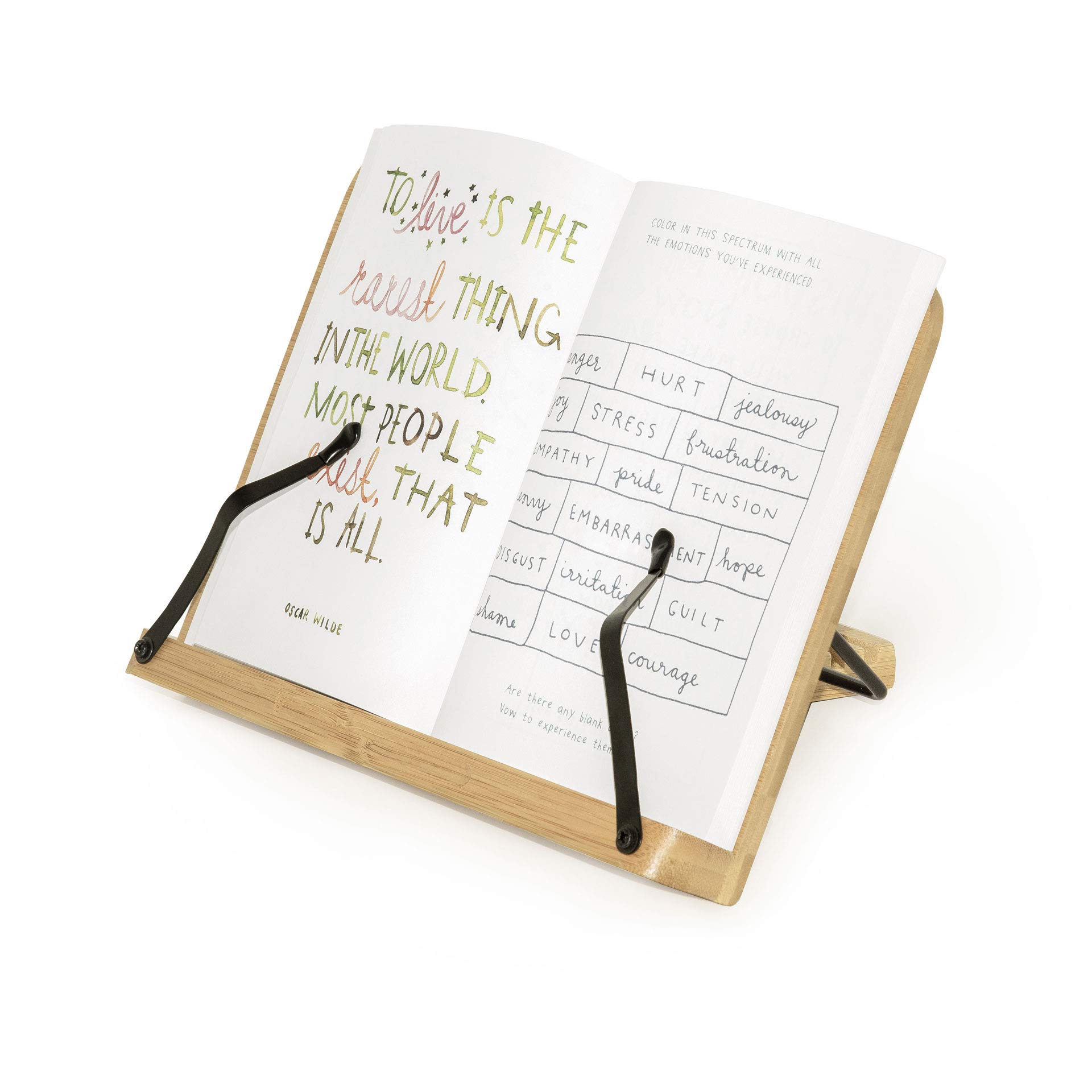 Legami - Leggio Pieghevole in Bamboo, 28x20 cm, Pratico Supporto per Tablet, Libri, Ricettari, Spartiti, Supporto che Può Assumere 5 Diverse Inclinazioni
