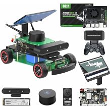 Yahboom Orin NX 16GB Super ROS2 Python Programming Robot Car with Robot AI Voice Module, 7-inch Display Support SLAM Mapping Navigation ULT Ver with Orin NX Super 16GB