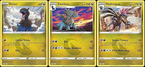 Hydreigon 115203 - Cielos en evolución - Foil - Lote de cartas de Pokémon Evolution - Dragón