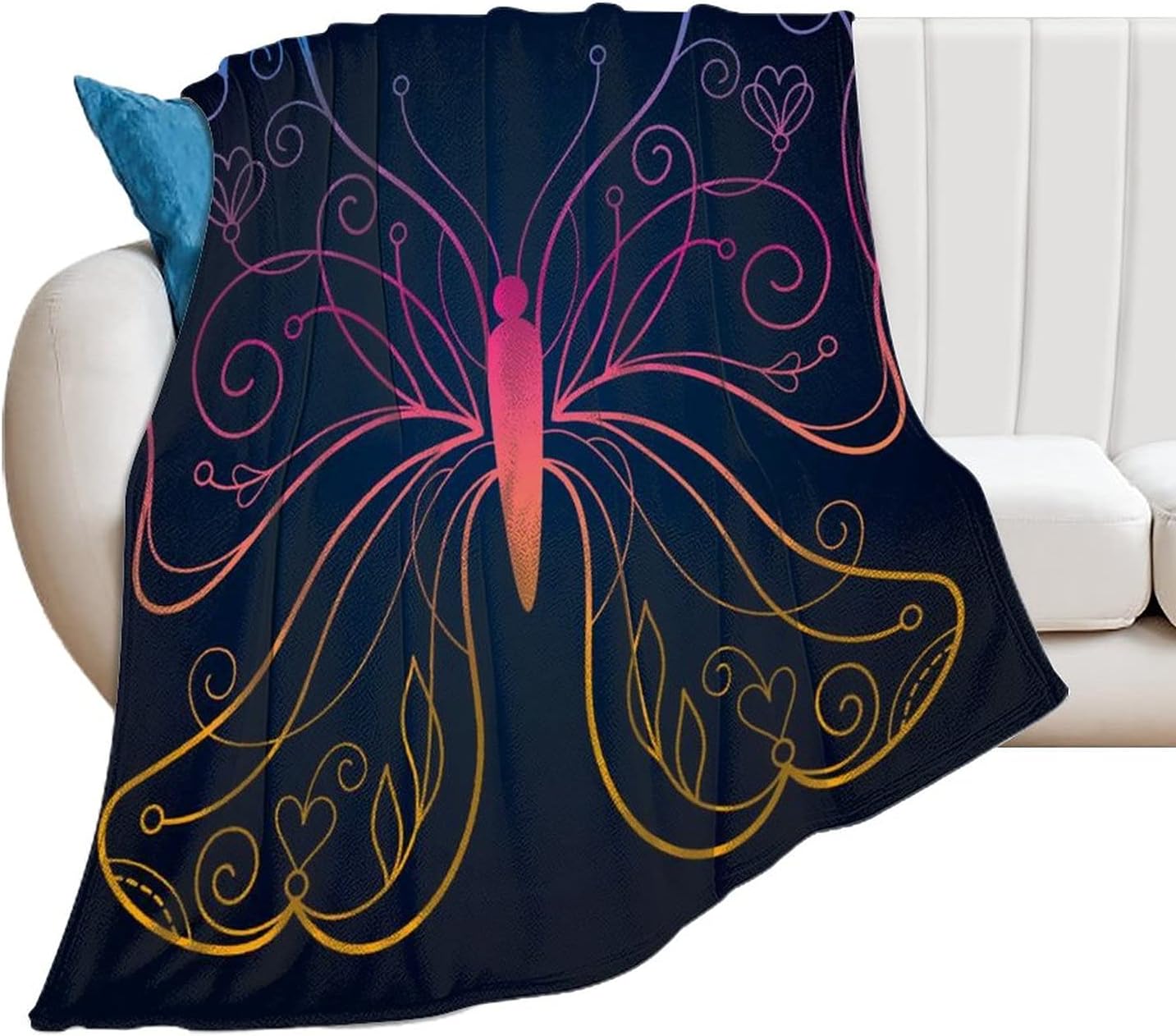 Throw Blanket for Couch Sofa or Bed Throw Size Soft Fuzzy Blanket Super