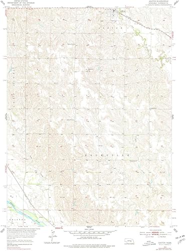 Ashton NE topo map, 124000 Scale, 7.5 X 7.5 Minute, Historical, 1953, Updated 1978, 26.9 x 22 in