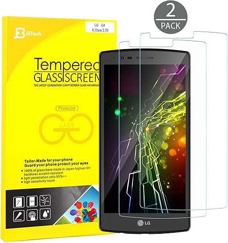 Pellicola Protettiva  JETech 2-Pack Premium Vetro Temperato per 2015 T-Mobile Sprint ATT Verizon 0866