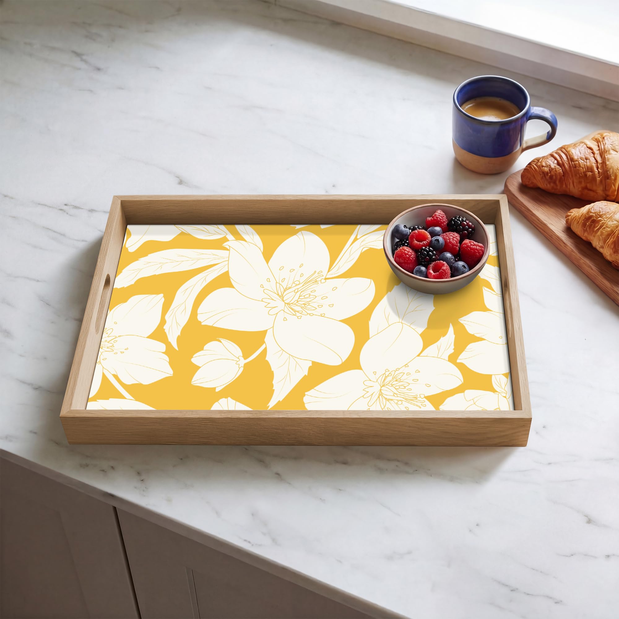 Plateau De Service Plateaux Repas Bois Decoratif Table Dejeuner