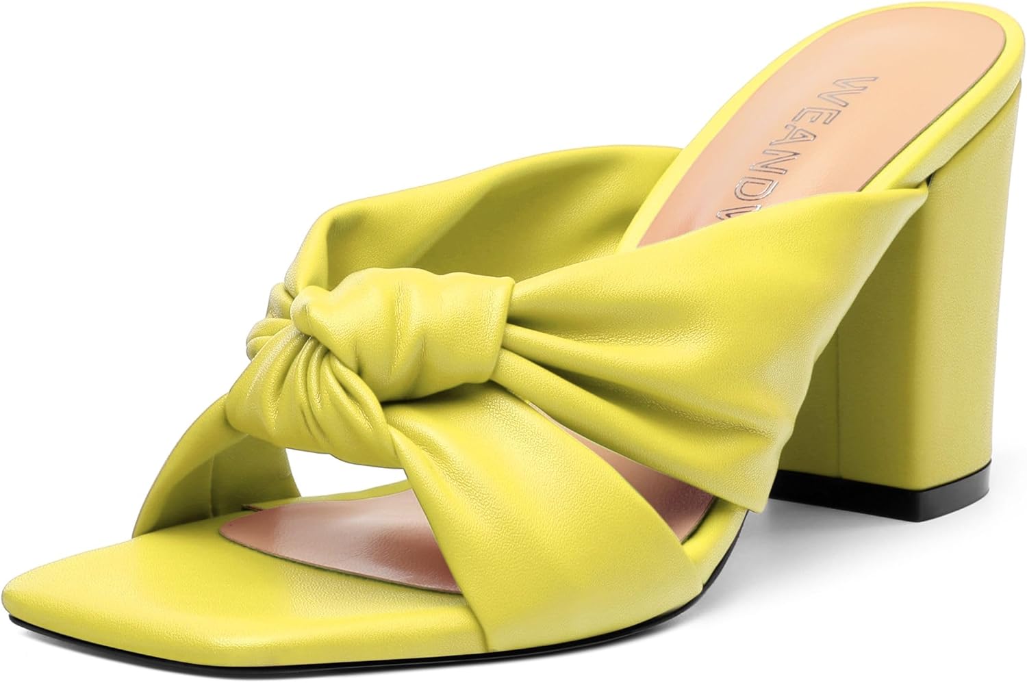 Women's High Heeled Sandals - Chunky Heel Comfort