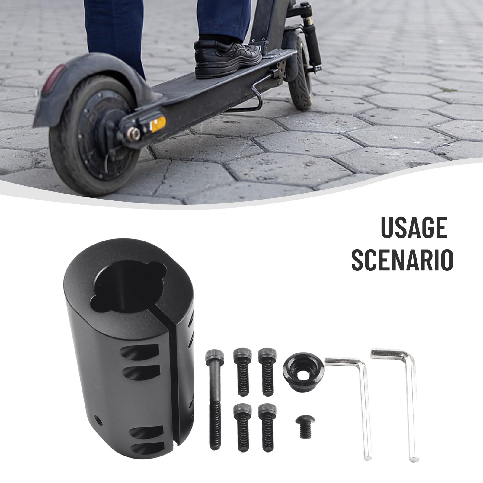 Pince pliable robuste pour trottinette électrique Ninebot Max, stabilisateur de tige en alliage d'aluminium, mécanisme de pliage lâche