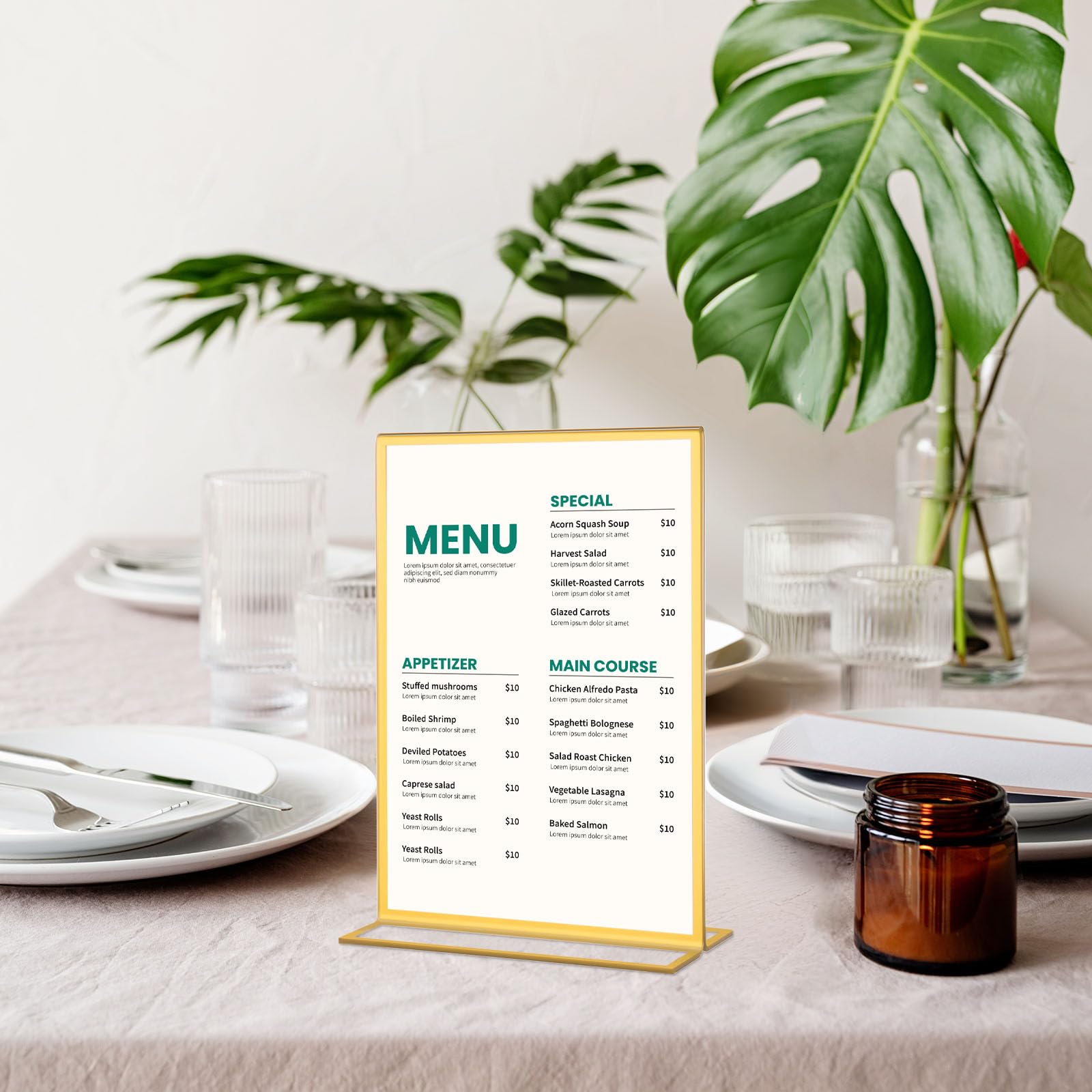 Acryl-Schilderhalter, doppelseitig, transparent, für Hochzeitstischnummern, Menü-Displays, Foto- und Kunstvitrine für Restaurant, Büro, Veranstaltungen, 30 Stück