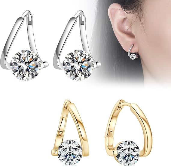 2 Pairs Flysmus Halolux Lymphvity Germanium Earrings