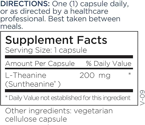 Miniatura 5 de Metabolic Maintenance L-Theanine - 200 Mg Suntheanine Supplement to Support Relaxation - Stress Reducing Amino Acid L Theanine for Daily Use (120