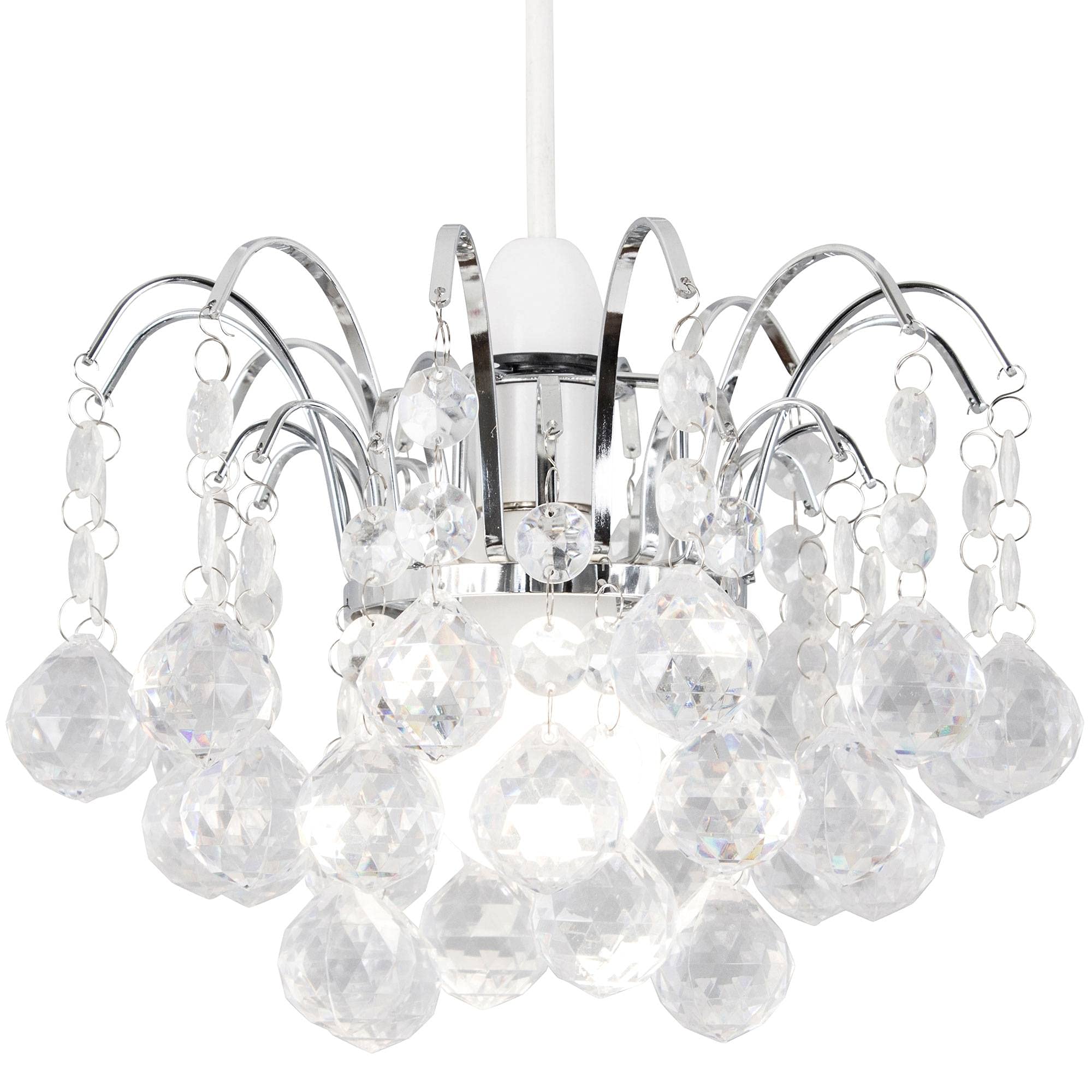 Modern Chandelier Style Ceiling Pendant Light Shade K9 Crystal Glass Shades Gift