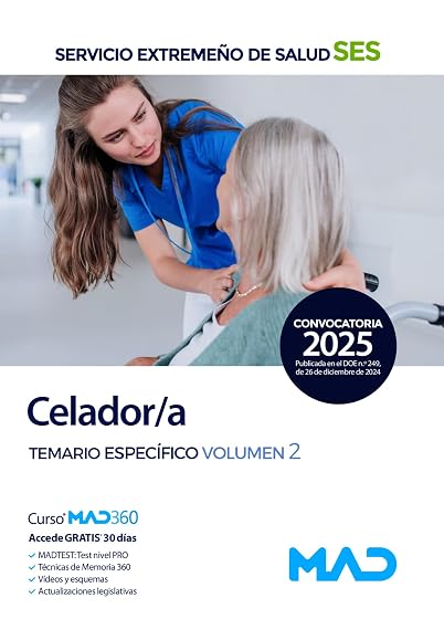 Celador/a del Servicio Extremeño de Salud . Temario Específi o Vo