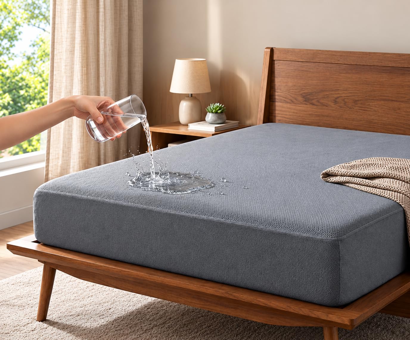 Trance Cotton Feel Terry Ultra Soft Waterproof Mattress Protector King