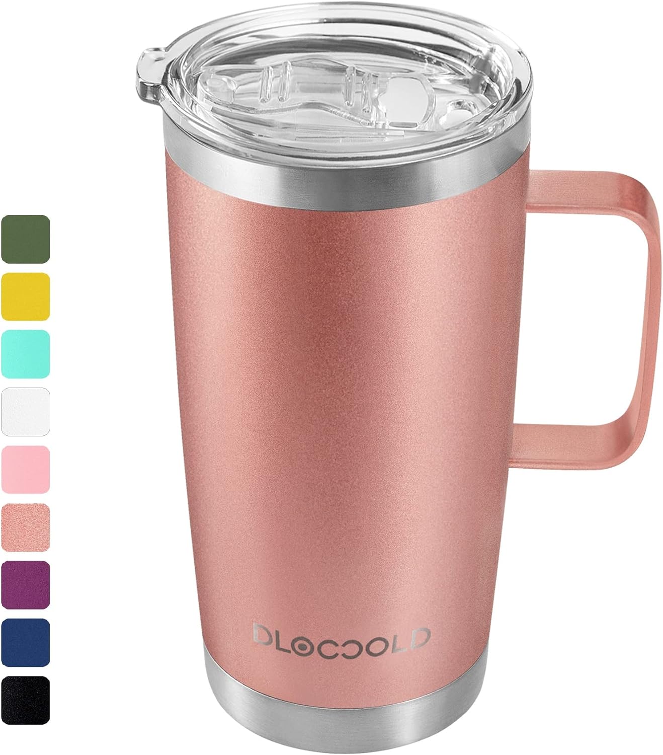 DLOCCOLD Insulated Coffee Mug with Handle Stainless Steel