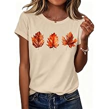 Women Leaf Graphic Tank Tops Plant Print Hiking Sleeveless Shirts