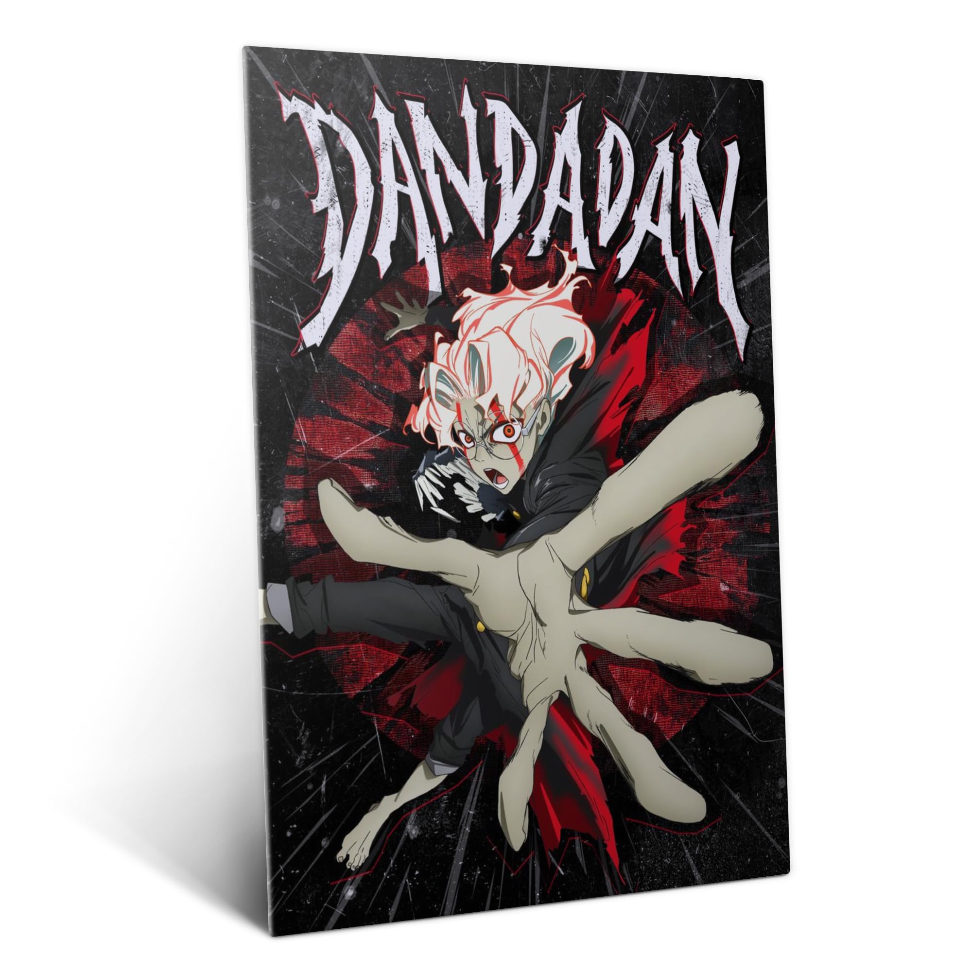 Displate Metall poster DAN DA DAN Magnetic Metal: Okarun Größe L | Bilder Wanddeko Wohnzimmer & Schlafzimmer Wandbilder, Geschenk. Wandkunst mit Magnet-Befestigung, ohne Bohren.
