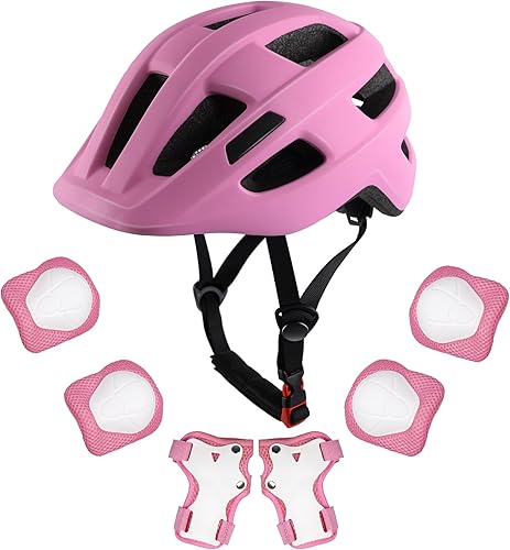 Casco de bicicleta para niños de 1 a 8 años, cascos ajustables para niños y niñas, casco ligero para niños, ciclismo, scooter, deportivo, 18.9-21.3