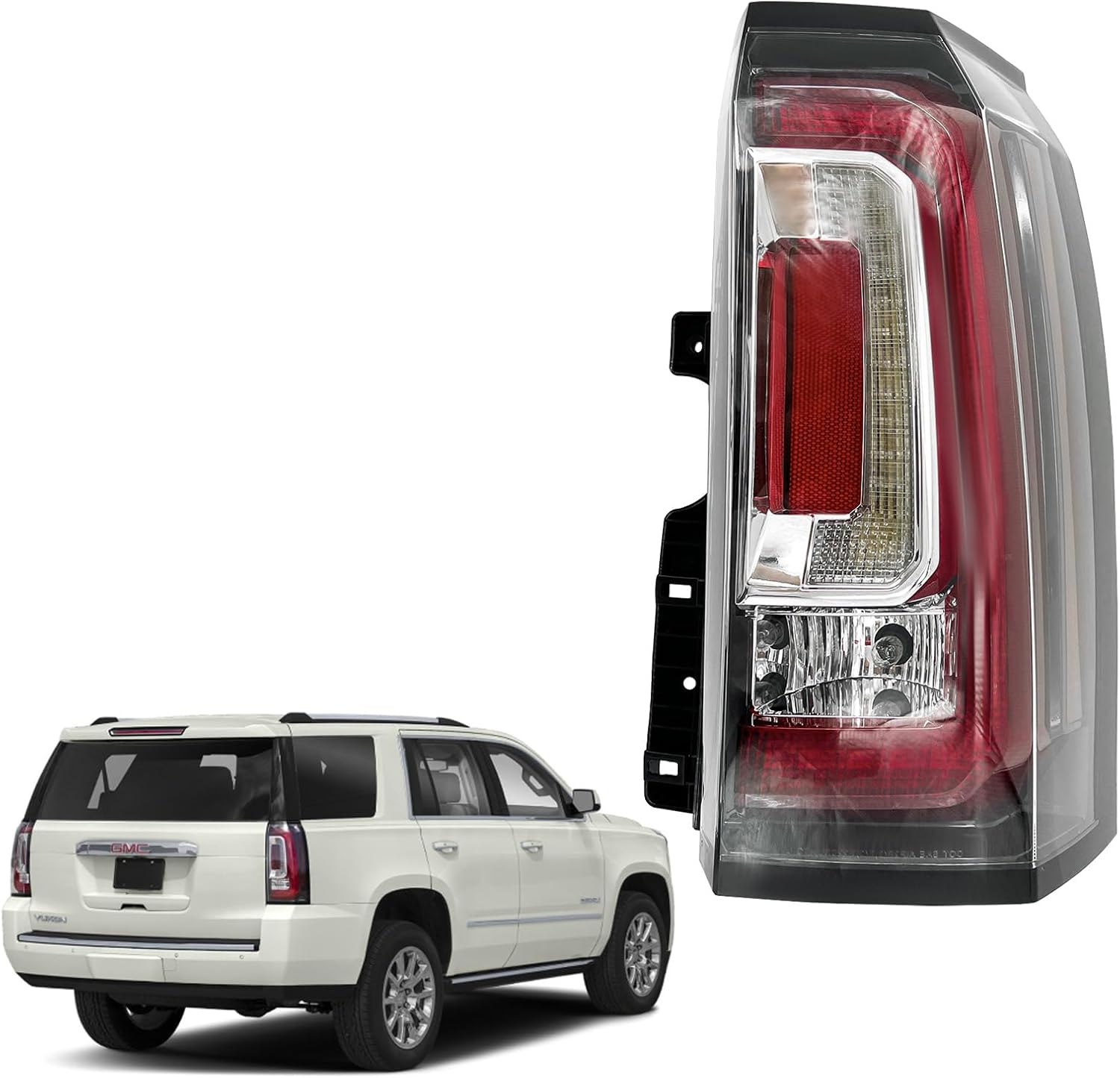 84536243 GM2801268 23380460 Tail Light Assembly Compatible with 2015-2020 GMC Yukon/Yukon XL (Denali, SLE, SLT) LED Rear Brake Lamp,Right Passenger Side 84536243 GM2801268 23380460