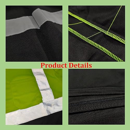 Miniatura 4 de BeautyWill Camisas de alta visibilidad de manga larga clase 2 reflectantes ANSI con bolsillo camisas de seguridad para hombres y mujeres