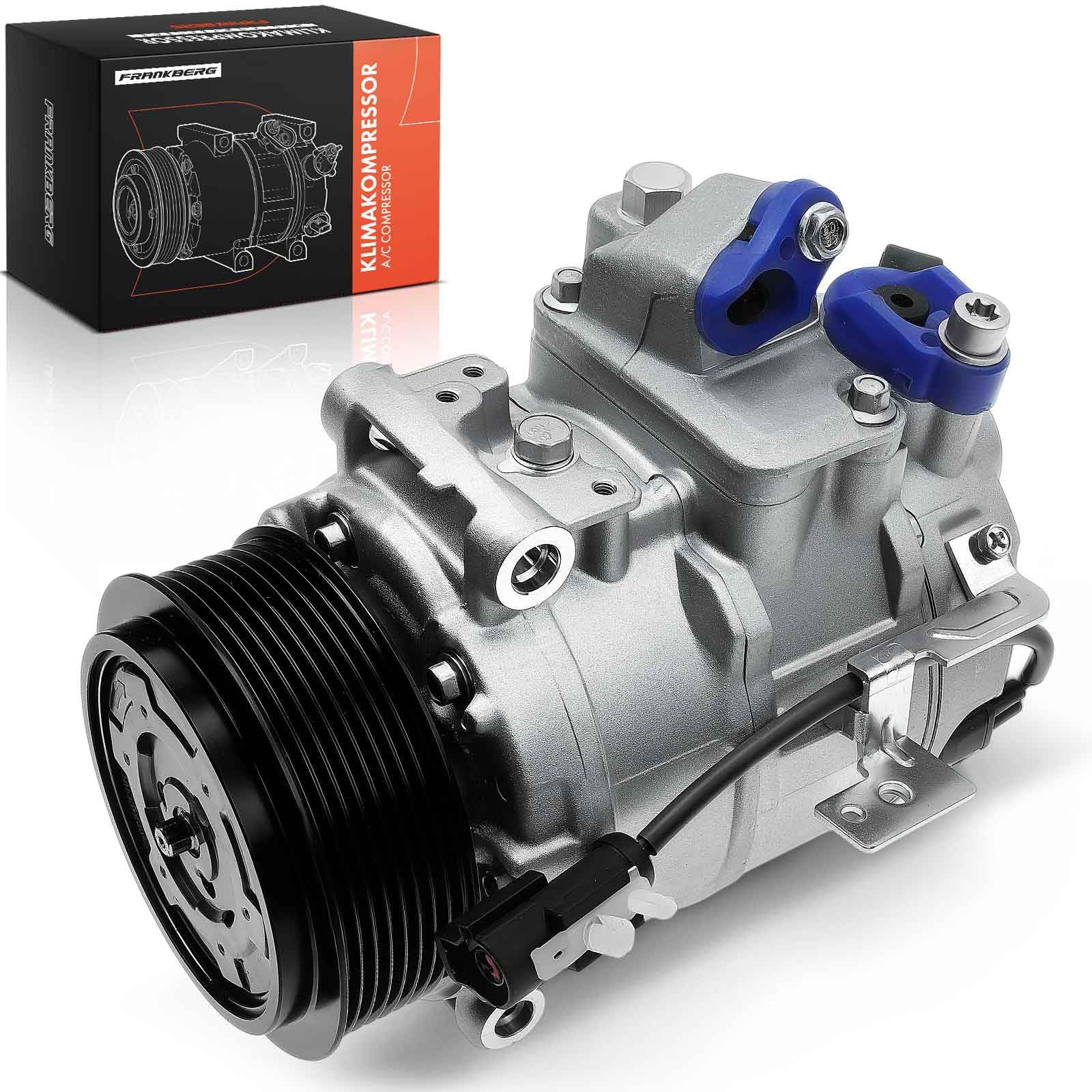 Frankberg Compresor de aire acondicionado con embrague Diesel Compatible con Discovery III L319 R.a.n.g.e R.o.v.e.r Sport L320 Replace# JPB000183incl. aceite premezclado