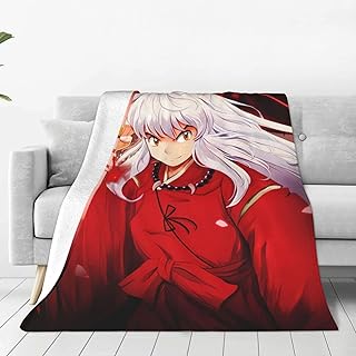 ブランケット 毛布 もうふ かわいい 大判 防寒 掛け毛布 犬夜叉 昼寝 フランネル 大きいサイズ 柔らかい 軽薄である 暖かい 軽い肌 寒さを防ぐ 静電気防止 臭いを防ぐ 抗菌 収納便利 保温、ファッショナブル、薄く、軽量、快適、毛玉防止グッズギフト 80"X60"