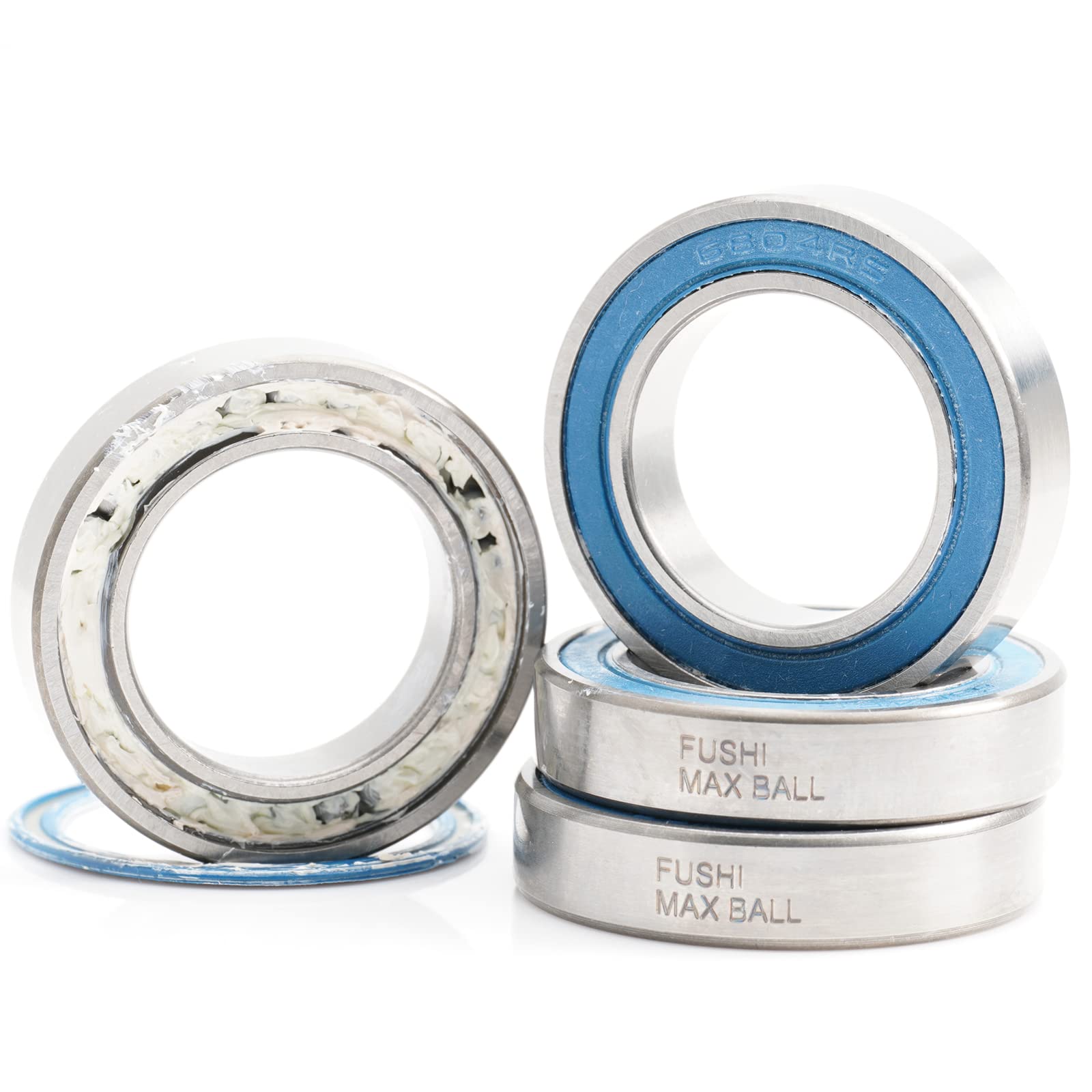 6804 VRS MAX Cartridge Bearings, Size 20x32x7mm Chrome Steel Blue