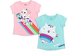 Gabby's Dollhouse Graphic T-Shirt (2 Pack) for Girls Toddler to Big Kid