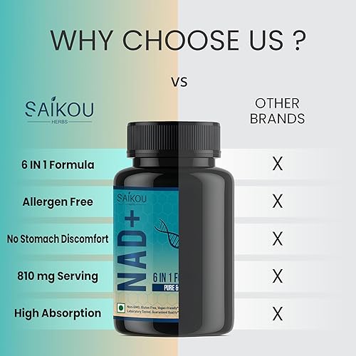 Miniatura 3 de Suplemento NAD+ de 810 mg con nicotinamida adenina dinucleótido, resveratrol, quercetina, coenzima Q10, fisetina y pimienta negra - Envejecimiento