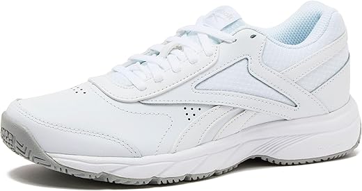 Reebok Men's Work N Cushion 4.0 Walking Shoe, White/Cold Grey, 9 M US Men