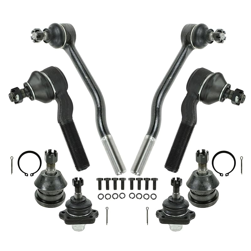 Kit de Direção e Suspensão Dianteira TRQ PSA43293 para Nissan D21 e Pickup, 8 peças
