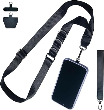 Crossbody Phone Lanyard,Wrist lanyards for Keys,Phone Charm-Hands-Free Phone Strap,Universal Adjustable Strap