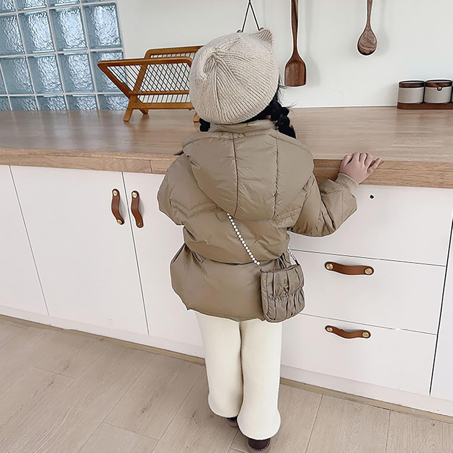 Baby Boys Girls Winter Down Coats Toddler Cartoon Drawstring Puffer Padded Jacket Hoods Infant Outerwear 1-8 Years