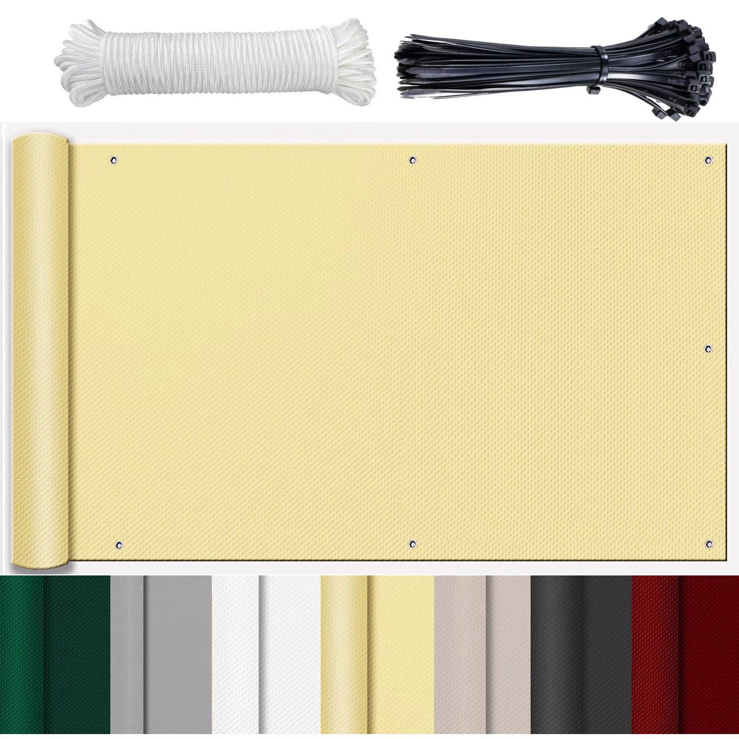 Balcony Privacy Screen Balcony Wind Protection - Privacy Cladding High ...