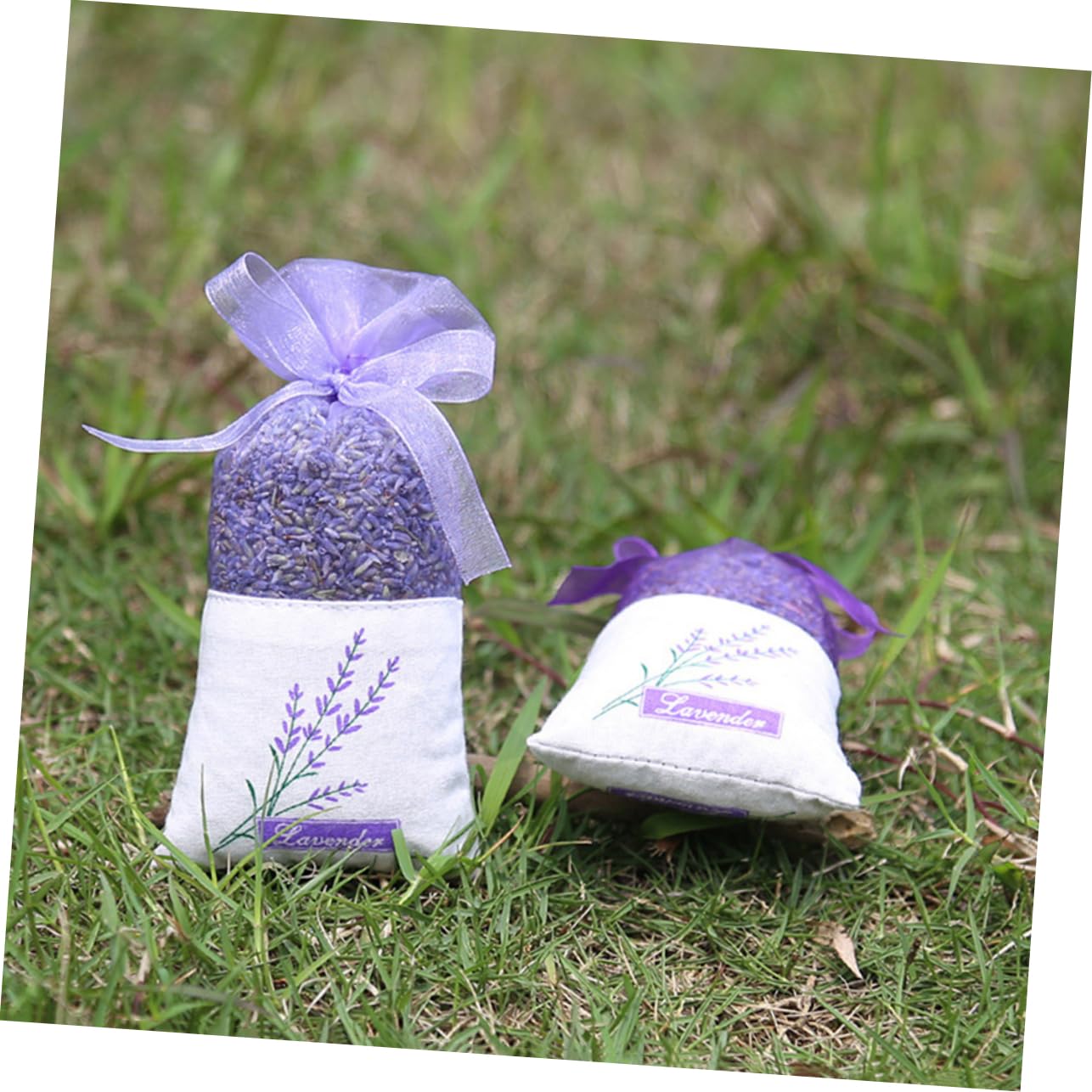 MAGICLULU 120stücke Lavendel Duftbeutel Leere Säckchen Mit Blumenprint Zartem Für Schrank Und Aufbewahrung Von Getrocknetem Lavendel Und Kräutern