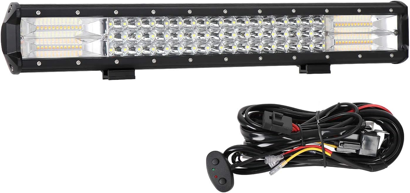 LED Light Bar, AAIWA 288W Off Road Lights 20 Inch Triple Row Driving