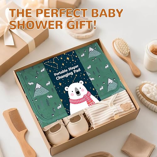 Miniatura 7 de Cambiador de pañales portátil, tapete cambiador de bebé impermeable, estación de cambio de bebé plegable de viaje, regalo esencial para recién