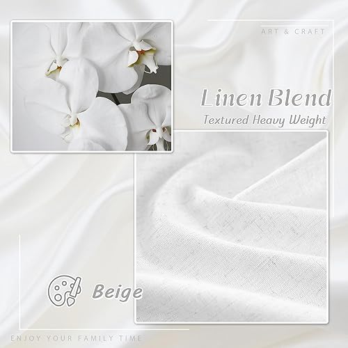 Miniatura 3 de UHITECH Cortinas opacas de oscurecimiento de habitación para dormitorio de 63 pulgadas de largo, juego de 2 paneles de cortinas opacas para sala de