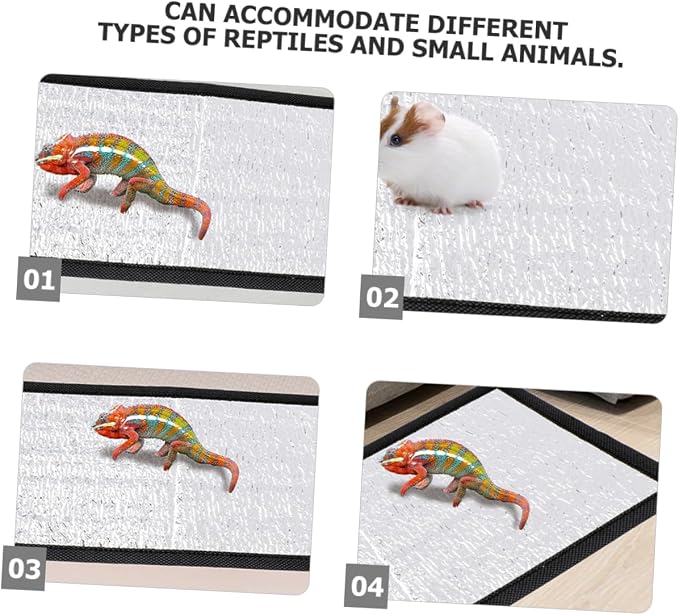 Alfombrilla térmica para reptiles 20W reflectante 30x16 cm miniatura 9