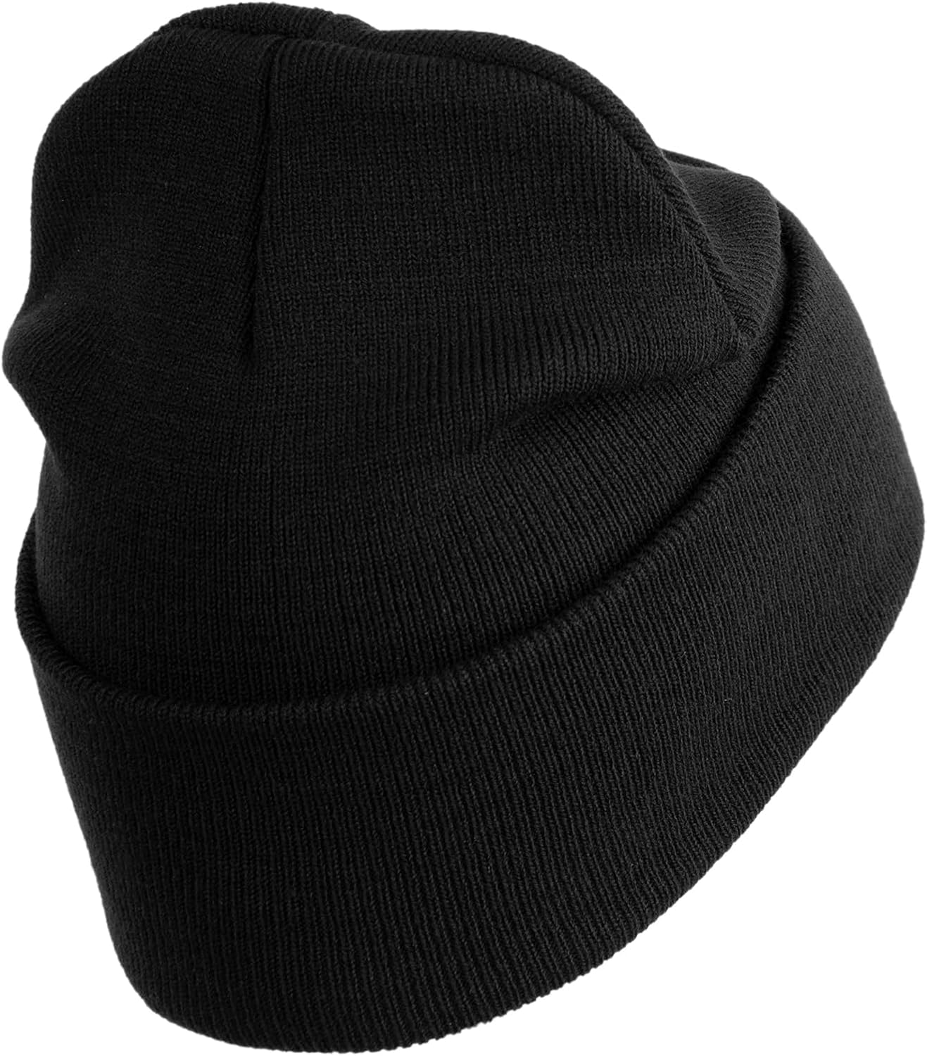 U.S. Airforce Veteran with Roundel Logo Embroidered 12 Inch Solid Knit Cuff Long Beanie Made in USA - Image 3