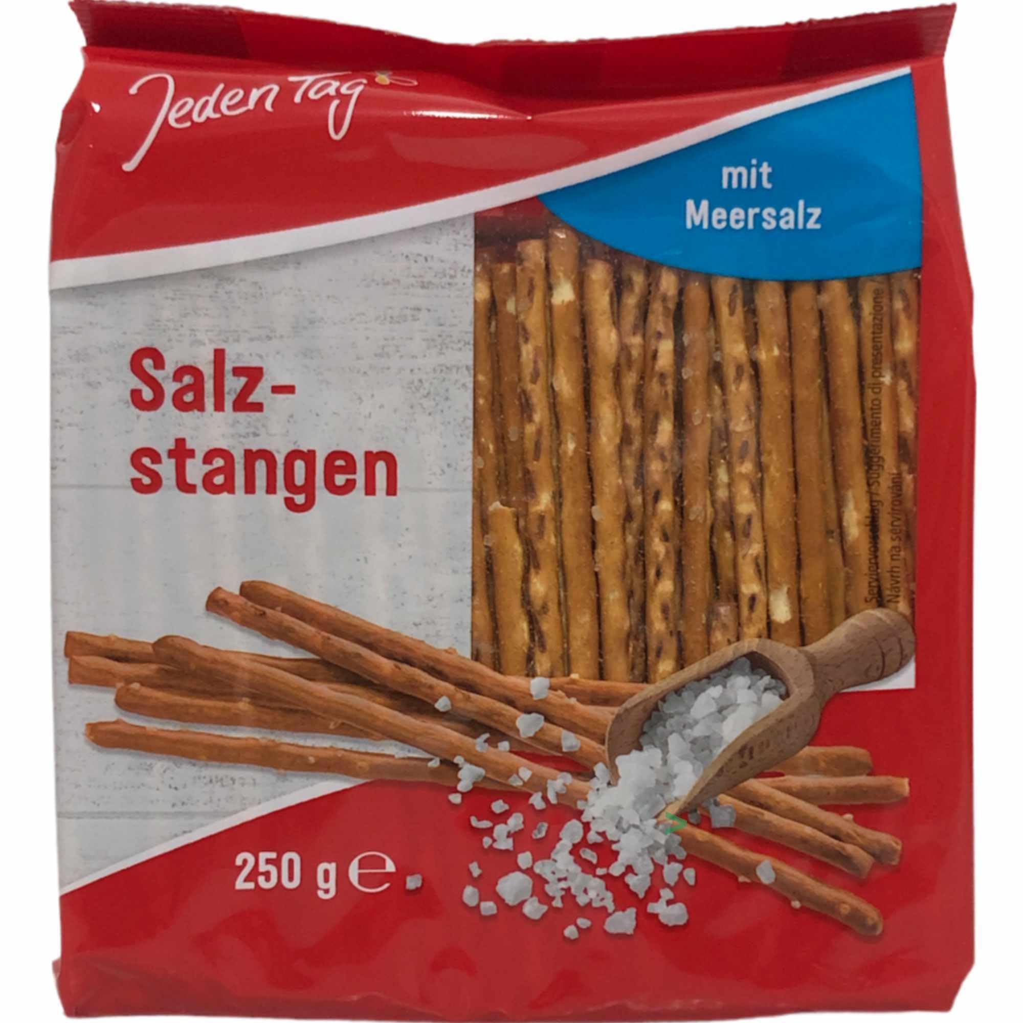 Jeden Tag Salzstangen mit Meersalz VPE (28x250g Packung) + usy Block