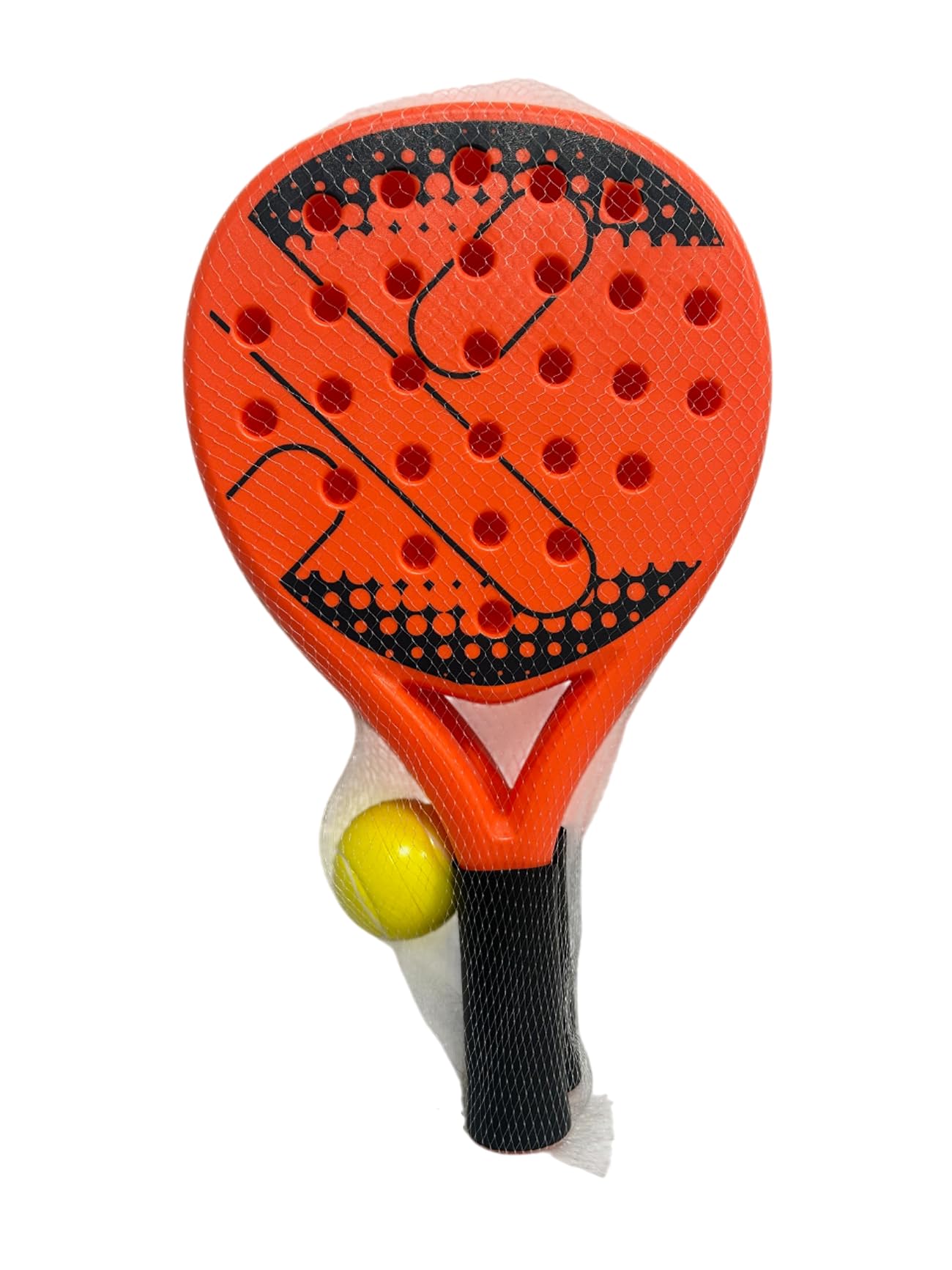 Racchette da Padel con Pallina Set 2 Racchette in Plastica cm 41 con Palla Racchettoni da Spiaggia con Pallina Padel Beach Tennis Pool Party Spiaggia Coppia Piscina Giardino