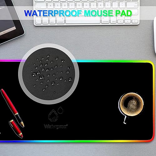 Miniatura 4 de Alfombrilla para mouse de anime Girl Sexy Boobs RGB, computadora de juegos, grande, grande, para jugadores, almohadilla LED Mause, teclado