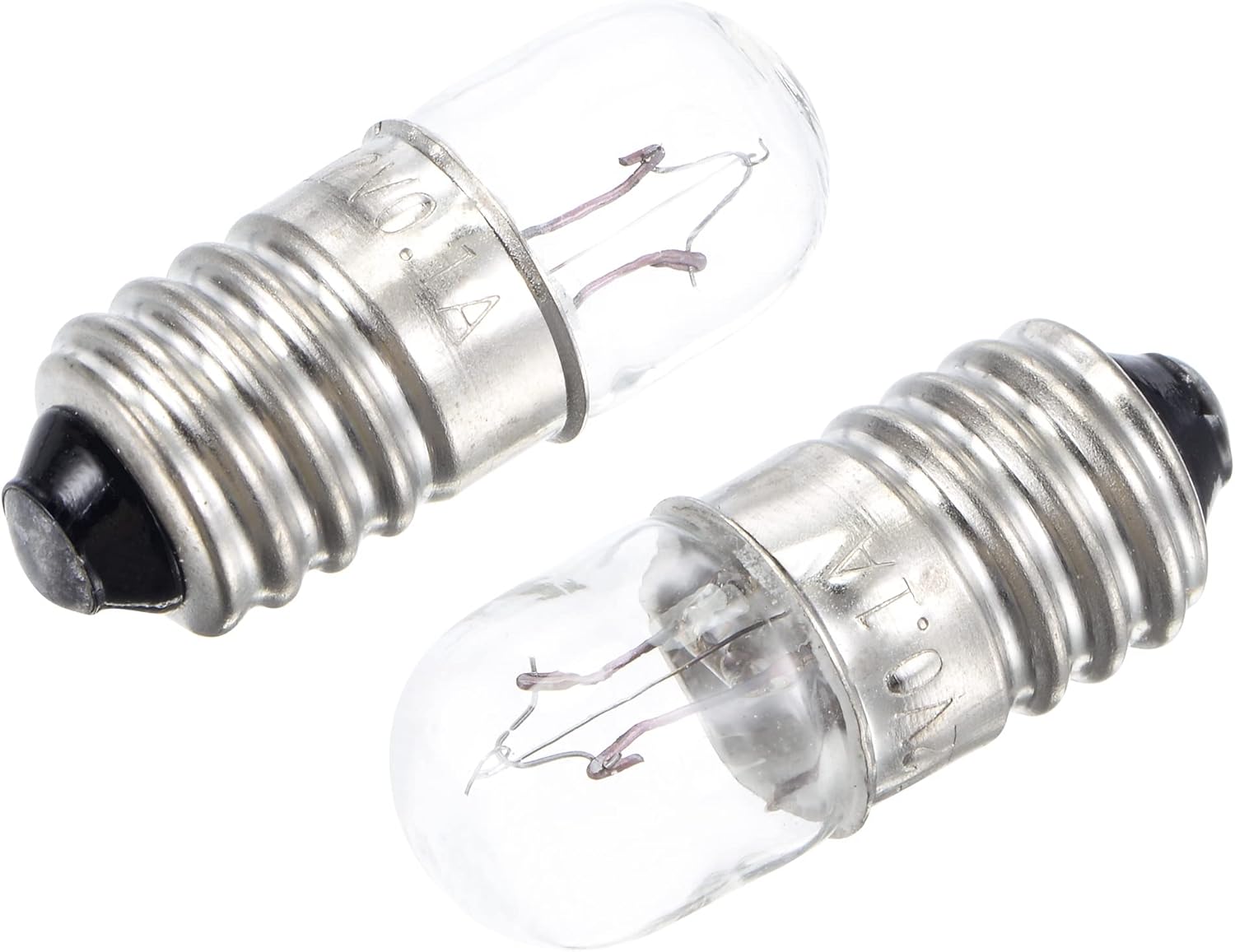 MECCANIXITY E10 Screw Base Miniature Bulbs DC 12V Warm Yellow Light Mini Lamps, Pack of 10