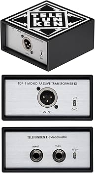 TELEFUNKEN ( テレフンケン ) TDP-1 パッシブDI Telefunken TDP-1 Single-Channel Passive Direct Box TDP-1 B&H