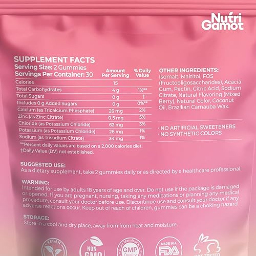 Miniatura 2 de Gomitas de hidratación con electrolitos sin azúcar, sabor a bayas mixtas, 5 electrolitos esenciales para corredores, recuperación después del