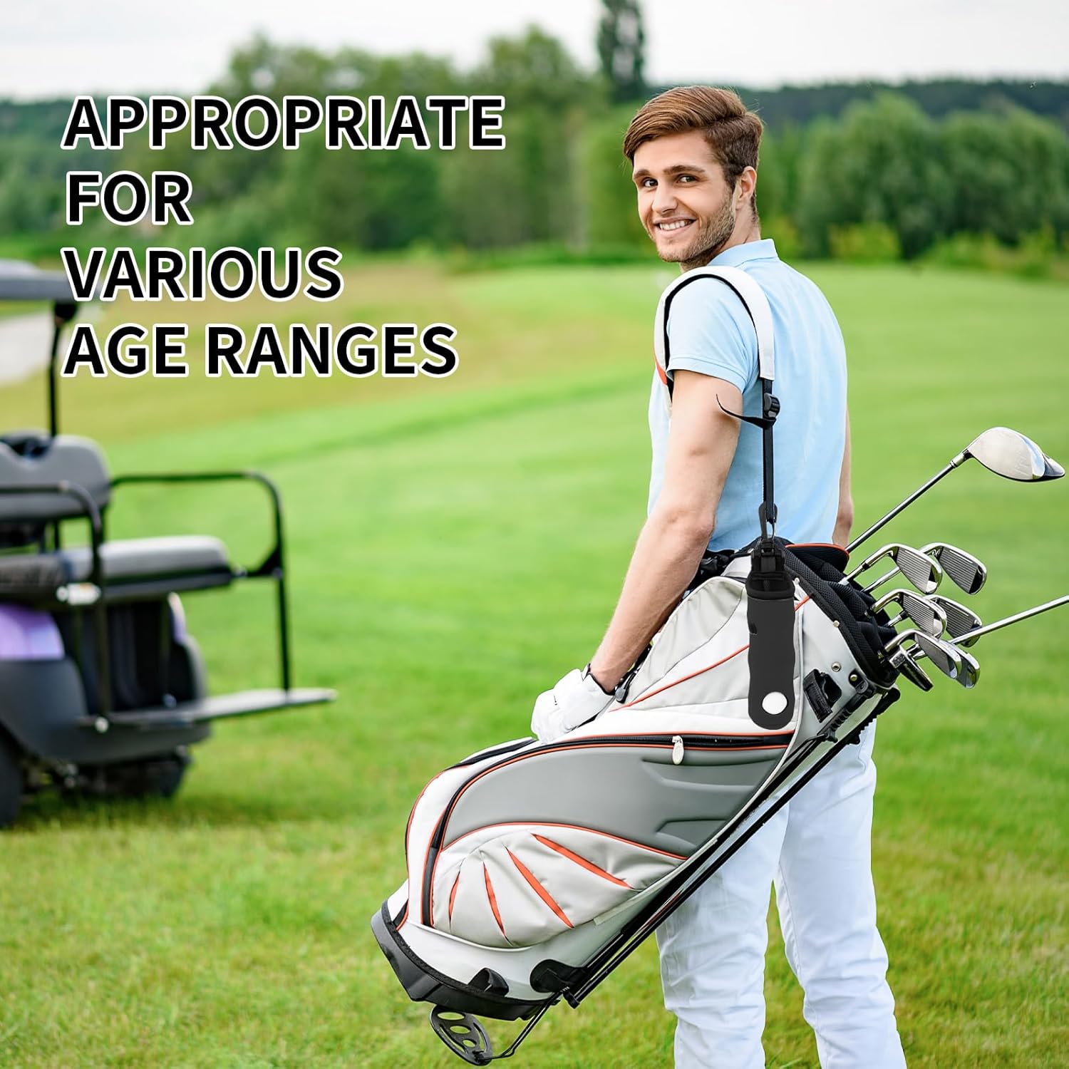 27 Pcs Golf Ball Carry Bag with Hook Accessories Portable Neoprene Pouch Tee Holder for Women Men Gifts