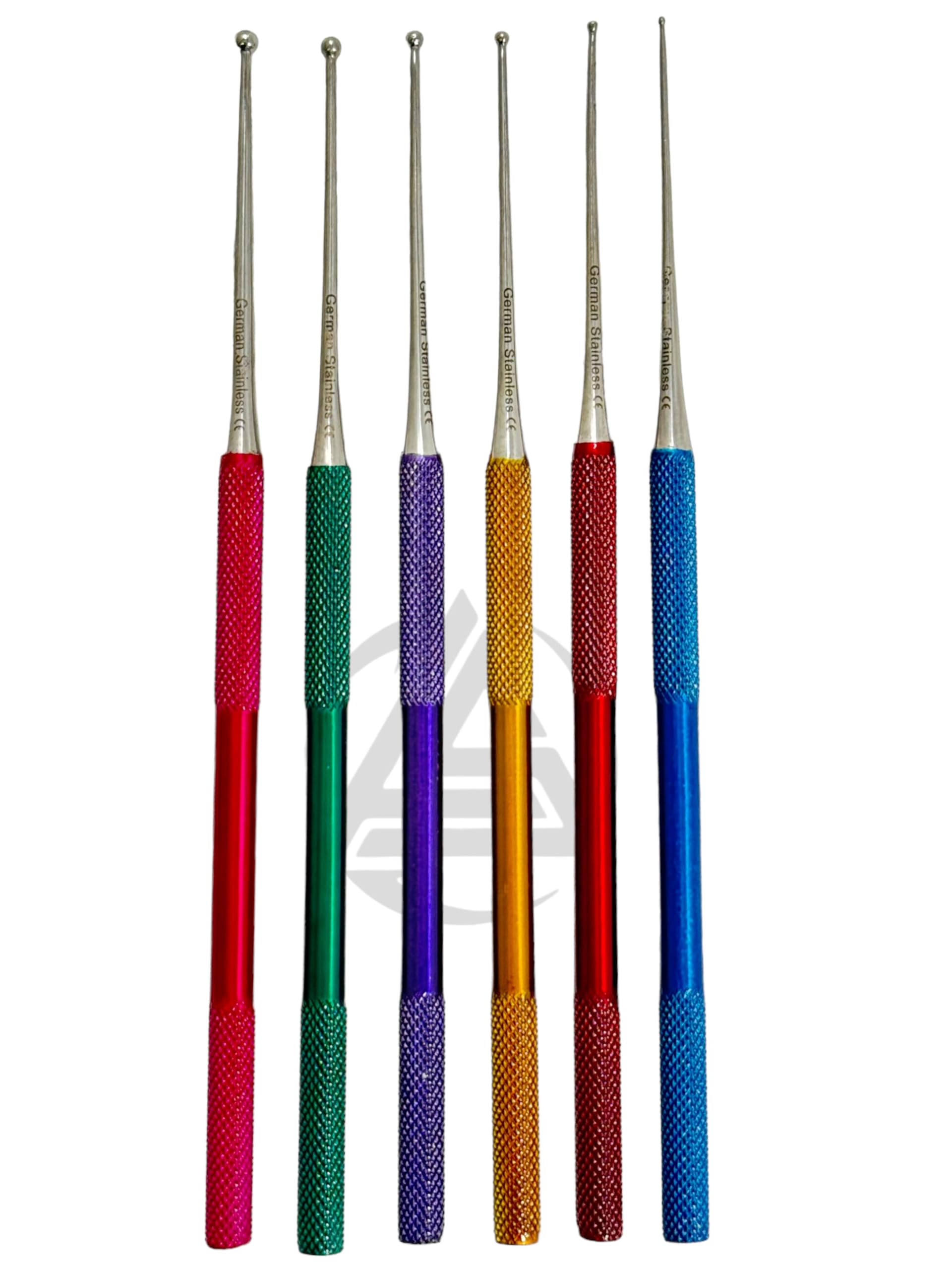 Premium German Stainless-Ball Tip Snake Sexing Probe Set 6 Pieces