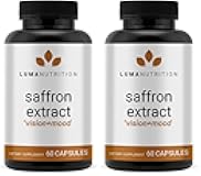 Luma Nutrition Saffron Extract Capsules - Premium Saffron Supplements - 88.50 mg Pure Saffron Pills - Mood Support - Eye Support - Made in The USA - 60 Capsules (Pack of 2)